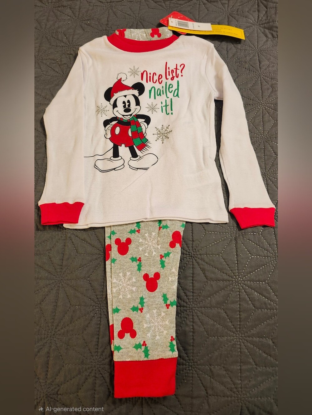 Mickey Mouse Christmas Pajama Set